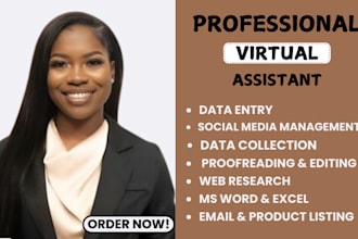 be your personal  virtual assistant for writing, proofreading, data entry