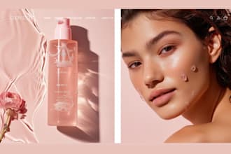 design cosmetics shopify store skincare store skincare website beauty store