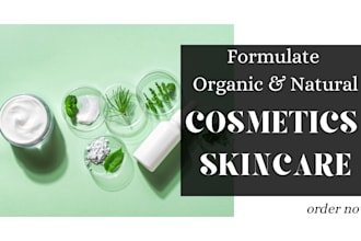 create custom cosmetic formulations for skincare, haircare and beauty products