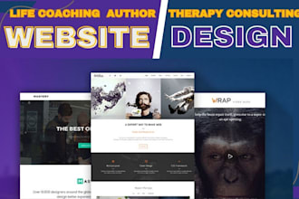 build a consulting website, life coaching, trainer, consultant, business website