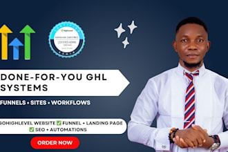 be gohighlevel expert for go high level sales funnel, website and automations VA