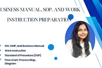 create iso manuals, sops and work instructions for your company