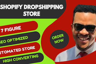 build a passive income shopify dropshipping store or shopify website