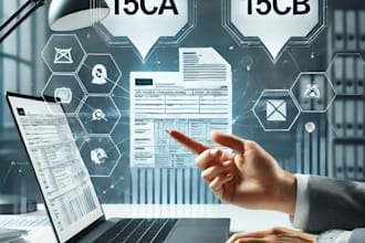 prepare form 15ca and cb l ca certificate l foreign remittance