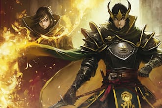 do character art, dnd, and game art