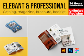 design modern product catalog for b2b or ecommerce brands