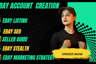 create a fully verified ebay seller account for all country resident
