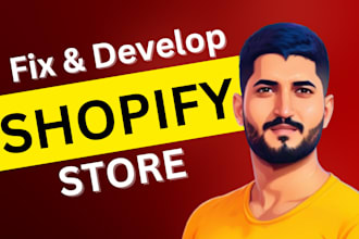 be your shopify developer, shopify bug fix and shopify custom coding