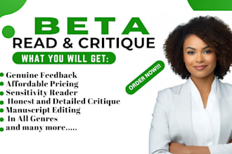 beta read and critique your manuscript alpha reader book editing inline edit