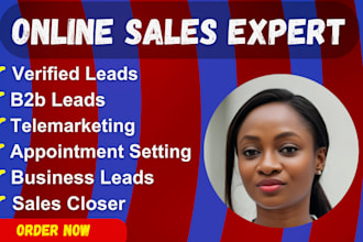 be your sales representative, generate b2b leads, close deals, telemarketing