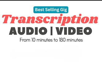 accurately transcribe audio to text or video