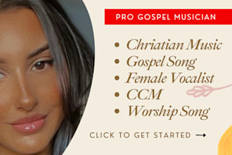 be your female gospel singer, soulful christian songs, gospel song, worship song