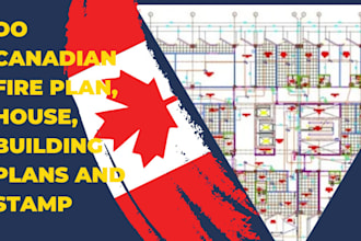 do canadian fire plan,  house, building plans and stamp