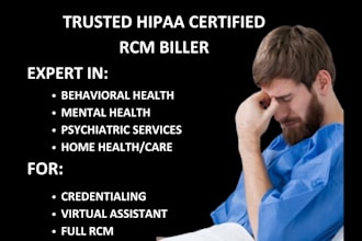 be medical biller do vobs ar and rcm for mental health, home health, psychiatry