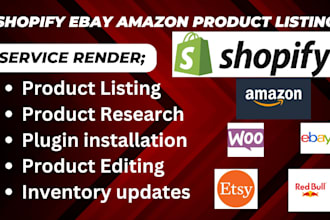 do shopify produtct listing product upload ebay listing walmart amazon fba pro