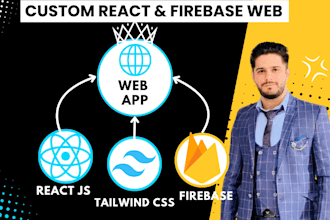 do a modern web app with react js, node js, and google firebase