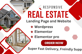 design real estate website or investor landing page