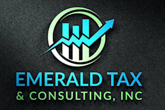 design financial accounting tax consulting logo