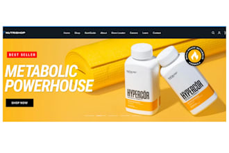 health supplment shopify store health and fitness store supplement website