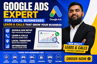 manage google ads for local businesses, auto detailing, car rentals, locksmiths
