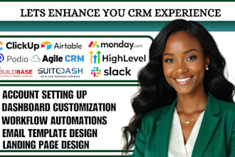 integrate zapier make with monday crm airtable suitedash podio clickup trello