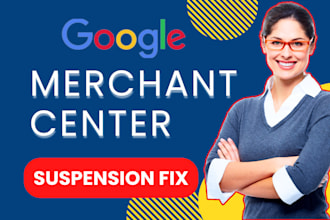 fix google merchant center suspension, gmc misrepresentation, approved products