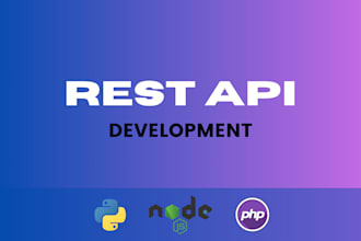 create restful API in python, nodejs or php
