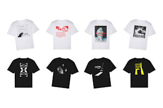 design your merch for your rock punk metal music band on photoshop