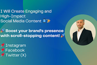 create engaging and high impact social media content