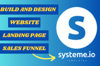 system io sales funnel, system io landing page, website in systeme gohighlevel