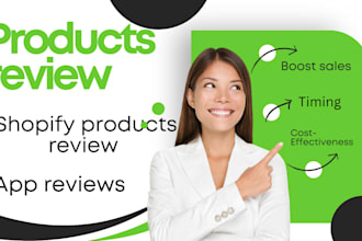 do professional product reviews, shopify product reviews, review for your brand