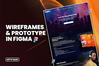 do wireframe design, prototype design, prototype figma design