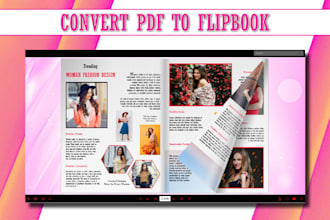 convert PDF to atractive flipbook or digital magazine flip book
