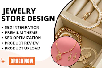 design jewelry shopify store  jewelry dropshipping store necklace store beauty