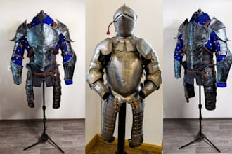 cosplay creation full knight armor pepakura wearable cosplay model 3d printing