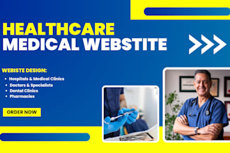 design medical healthcare wordpress website with booking appointments