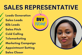 be your dynamic sales closer, sales representative, b2b sales lead generation