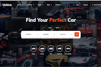 car dealer website,  auto repair website, car cleaning, vehicle rental website