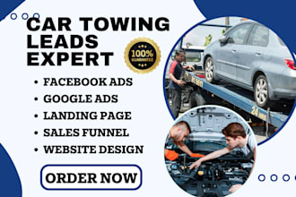 generate car towing auto parts repair leads car detailing dealership car website