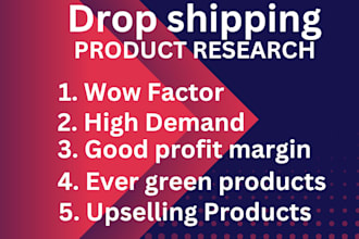 do dropshipping product research to find winning products