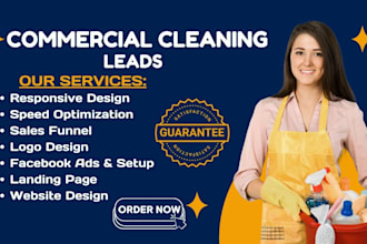 generate commercial cleaning leads,house, office, junk removal, janitorial leads