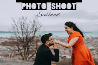 do a proposal photo shoot in UK, london, scotland, edinburgh, glasgow