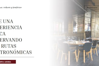 create a modern and interactive gastronomic routes website