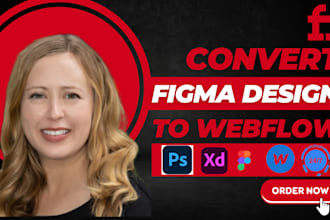 transform your figma design into responsive webflow website