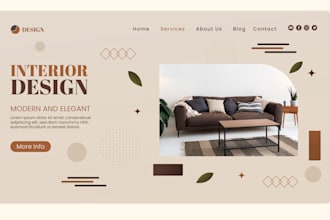 build furniture website, coffee website, food website