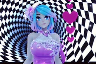 create mmd model for vrchat sfm vrm vtuber 3d model