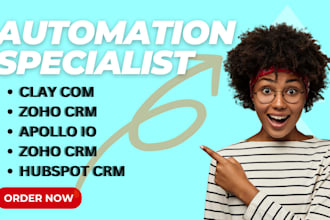 create automation workflow clay com apollo io hubspot zoho crm instantly brevo