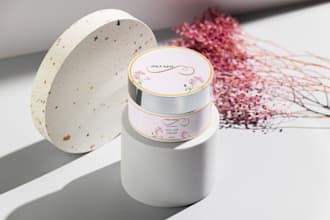 skin care label design, cosmetics packaging design and label