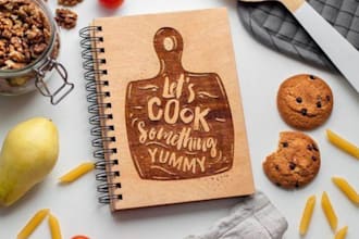 design cookbook recipe ghostwrite food recipes amazon kdp ebook cover paperback