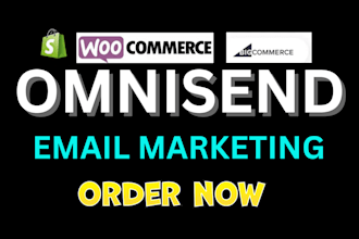 set up high converting omnisend flows for shopify, woocommerce, bigcommerce